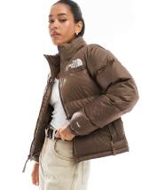 Barbour International Francesca fleece puffer jacket in cream - CREAM