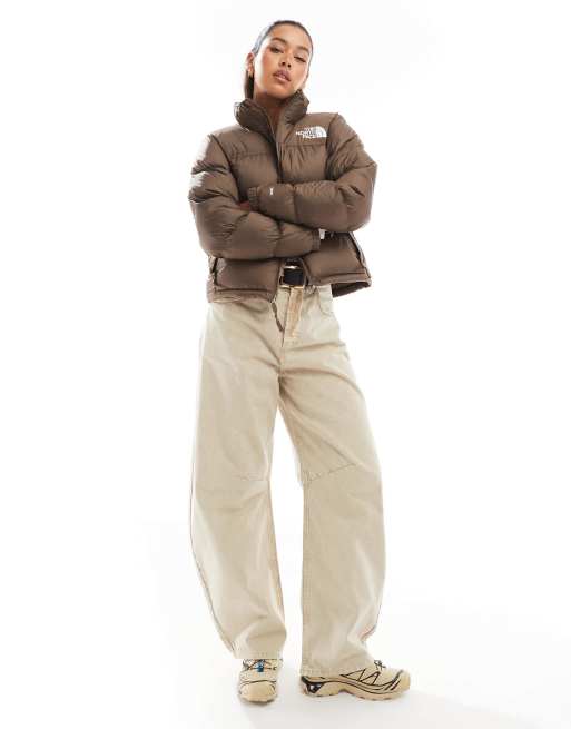 The North Face 96 Retro Nuptse puffer jacket in dark brown