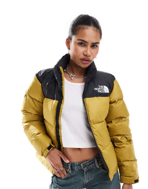 The North Face – 96 Retro Nuptse – Steppjacke in Khaki - view 1