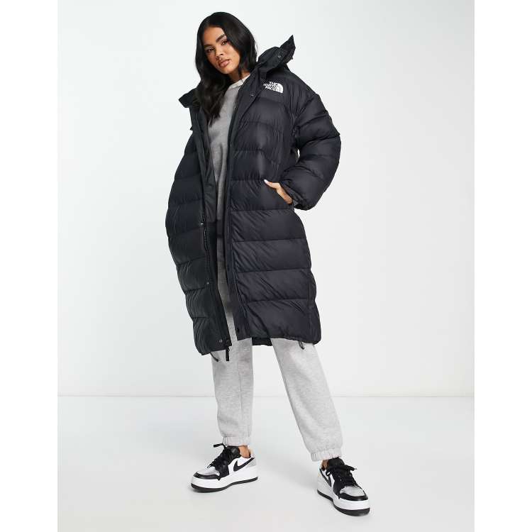 The North Face – Acamarachi – Czarny długi płaszcz ocieplany oversize –  tylko w ASOS | ASOS