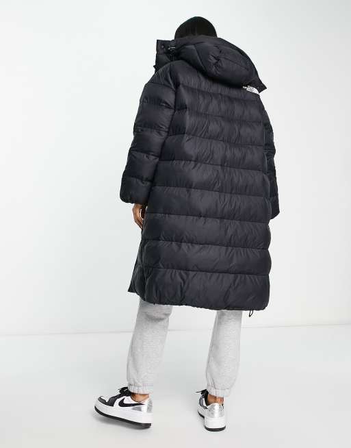 The North Face – Acamarachi – Czarny długi płaszcz ocieplany