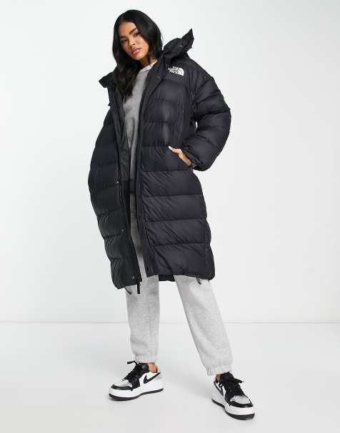 Black Basic Oversize Women Inflatable Puffer Coats, Women Puffer Jacket -   UK