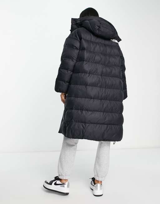 Long down coat outlet black