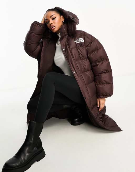 North face ladies long top puffer jacket