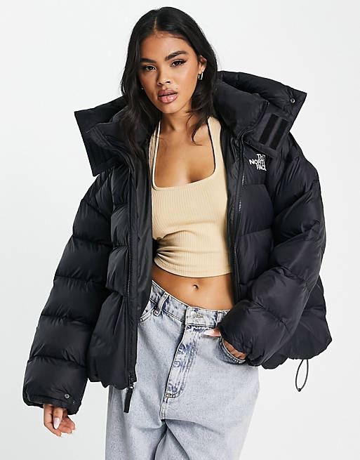 The North Face Acamarachi oversized puffer jacket in black Exclusive at ...