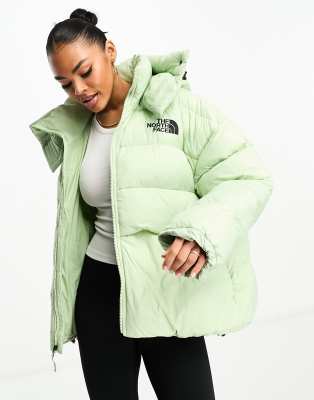 The North Face - Acamarachi - Wattierte Oversize-Steppjacke in Salbeigrün, exklusiv bei ASOS