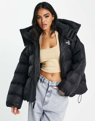 The North Face - Acamarachi - Wattierte Oversize-Steppjacke in Schwarz, exklusiv bei ASOS