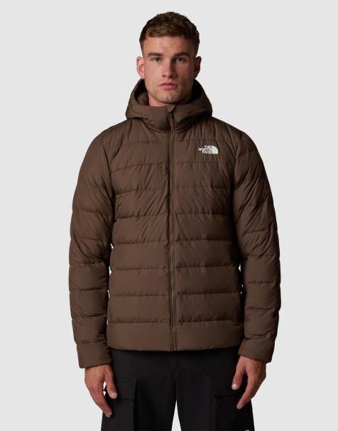 The North Face - Aconcagua 3 - Gewatteerd jack met capuchon in bruin - view 1