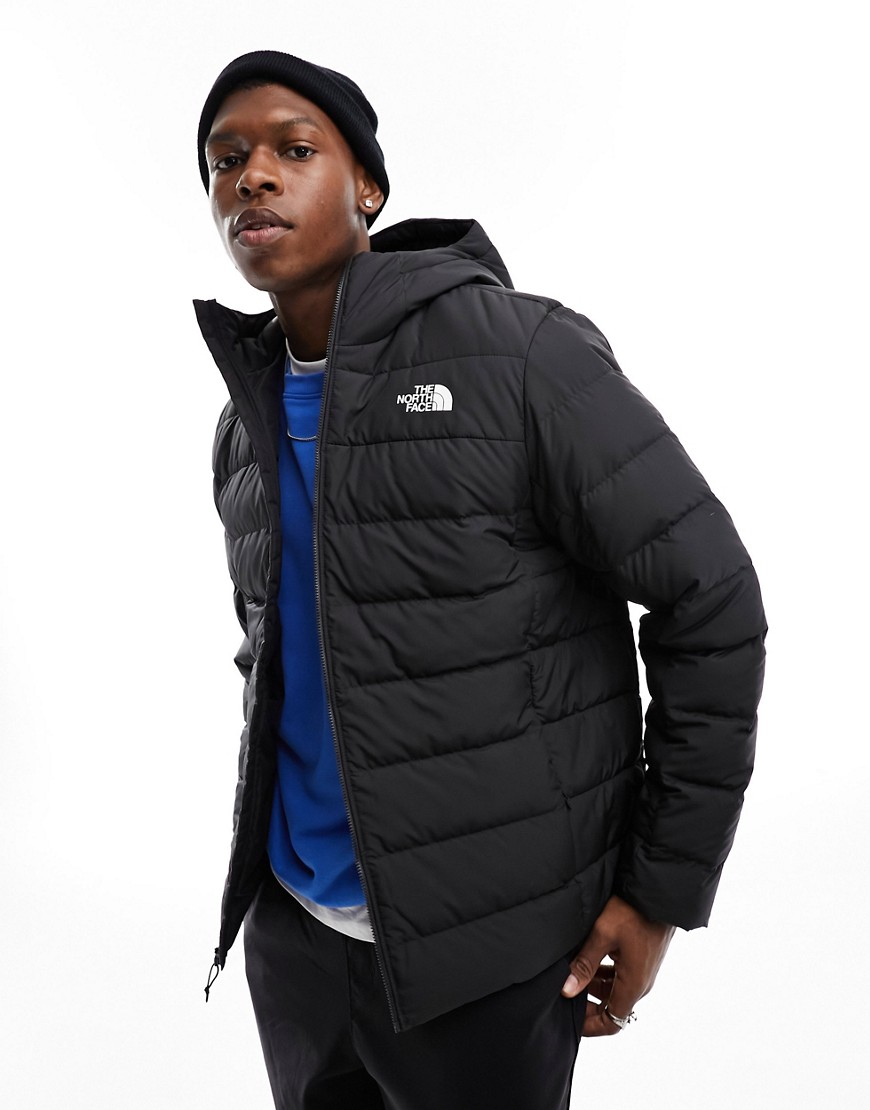 The North Face Aconcagua 3 hooded down puffer jacket in black