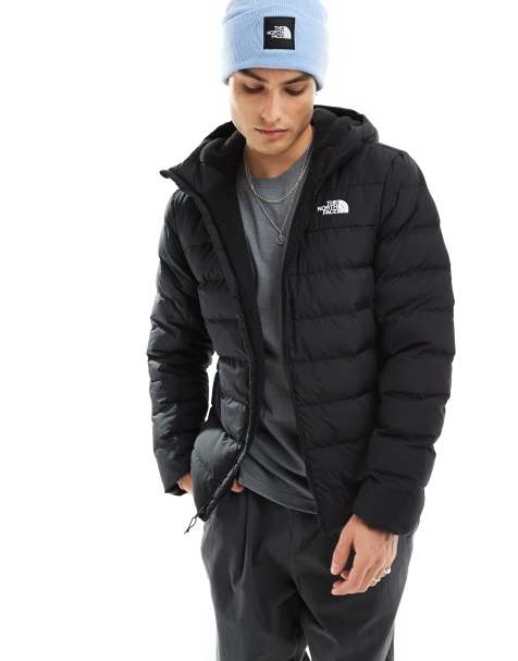 The North Face Aconcagua 3 lined padded hoodie jacket in black - view 1