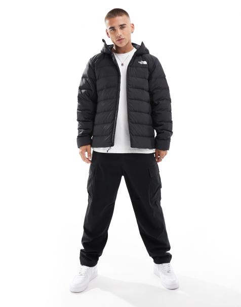 The North Face – Aconcagua 3 – Pufferjacke in Schwarz mit Taschen und Kapuze - view 1