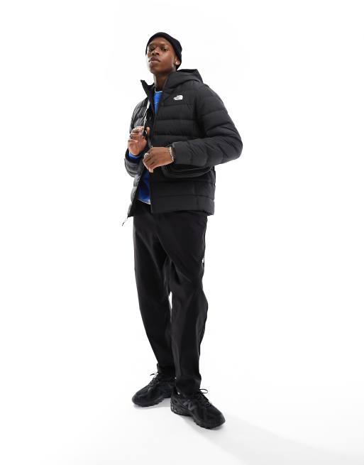 The North Face – Aconcagua 3 – Svart pufferjacka i dun med huva, 4 av 4