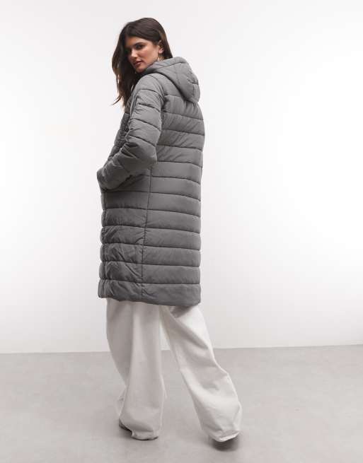 The North Face Aconcagua longline hooded parka jacket in grey, 4 of 4