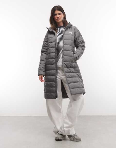 The North Face Aconcagua parka lunga con cappuccio in grigio - view 1
