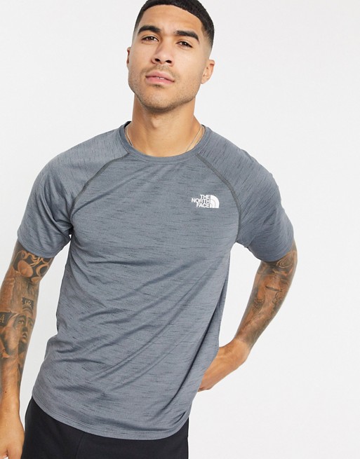 The North Face Active Trail Jacquard t-shirt in charcoal