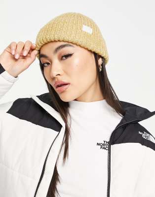 The North Face Airspun beanie in beige