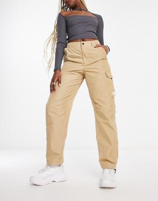 The North Face Alrescha High Rise Cargo Pants In Stone Exclusive To Asos-neutral