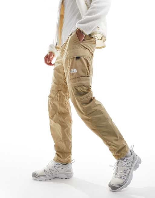 The North Face Alrescha zip off convertible cargo pants in stone ...