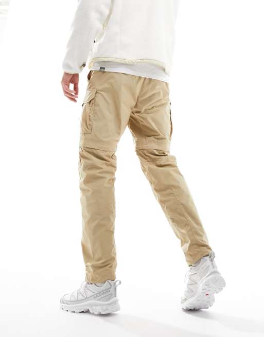 The North Face Alrescha zip off convertible cargo pants in stone Exclusive  at ASOS