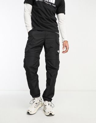 The North Face Alrescha zip off convertible cargo trousers in black Exclusive at ASOS