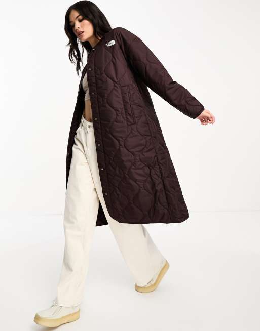 The North Face Acamarachi oversized long puffer coat in brown Exclusive at  ASOS