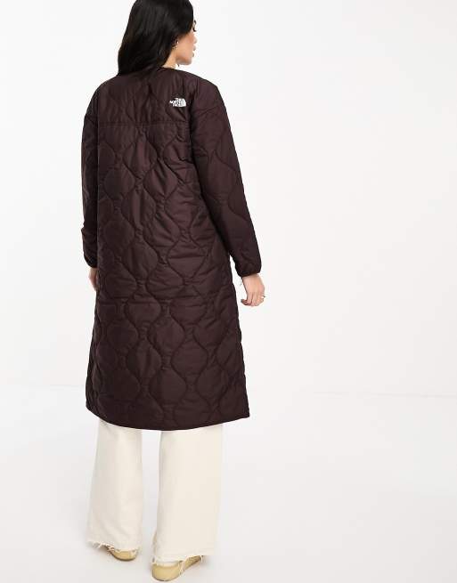 The North Face Acamarachi oversized long puffer coat in brown Exclusive at  ASOS