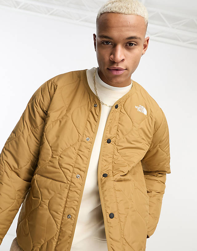 The North Face - ampato quilted liner jacket in brown exclusive at asos