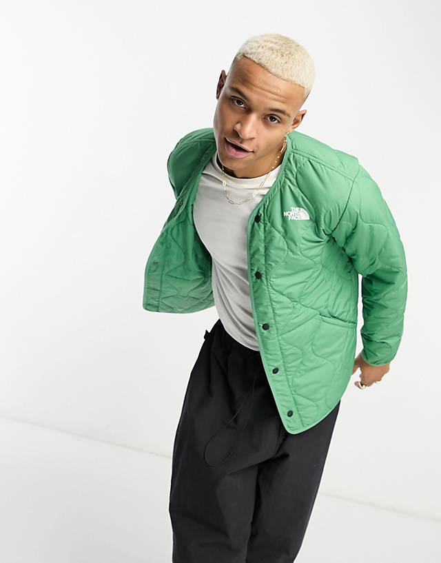 The North Face - ampato quilted liner jacket in green exclusive at asos