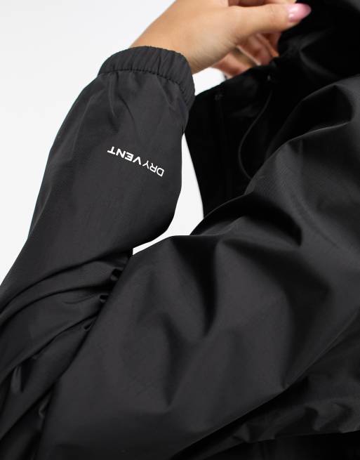 The North Face Antora DryVent waterproof hooded rain jacket in black, 3 of 4