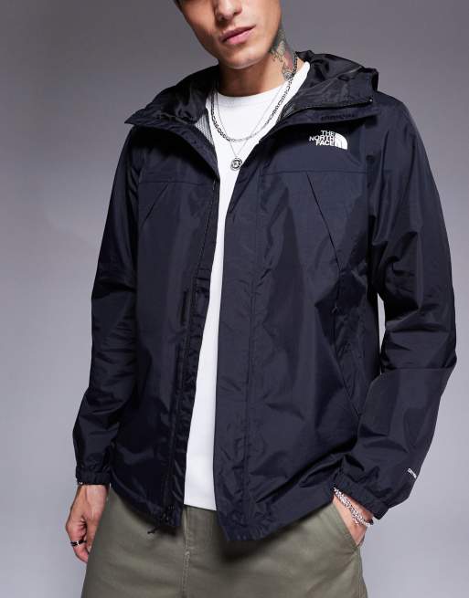 The North Face Antora hooded jacket in black