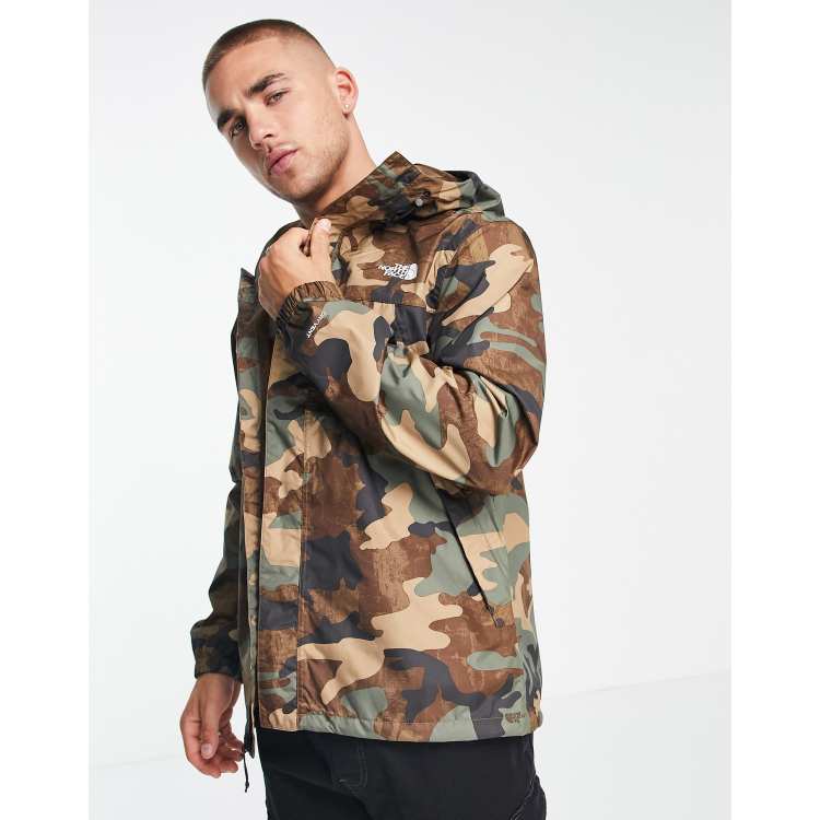 North face camo clearance windbreaker