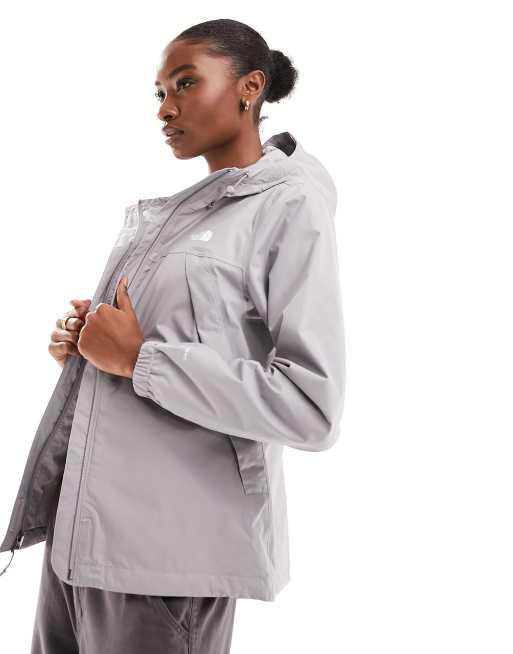 Womens grey store north face jacket