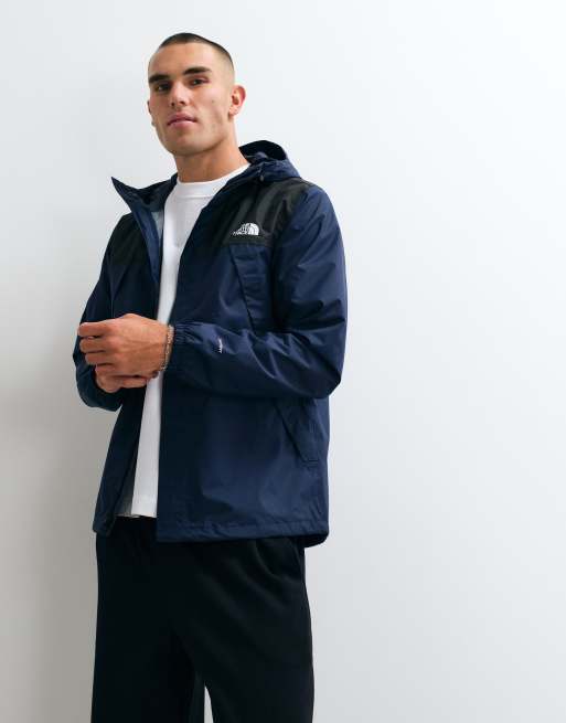 The North Face Antora jacket in summit navy/tnf black, 3 of 5