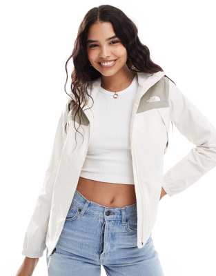 Shop The North Face Antora jacket in white dune clay grey Online – Trendy & Affordable Fashion