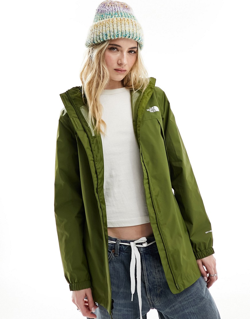 The North Face Antora parka jacket in olive-Green