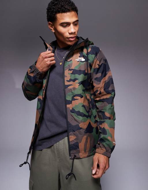 North face camo rain jacket hotsell