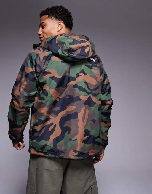 The North Face Antora Rain Hoodie in camo ASOS