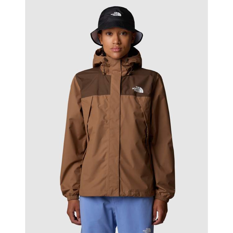 The North Face Antora rain jacket in latte-smokey brown | ASOS