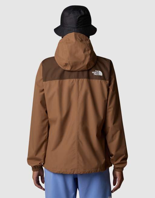 The North Face Antora rain jacket in latte-smokey brown | ASOS