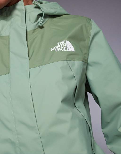The North Face Antora rain jacket in slate moss/bark mist