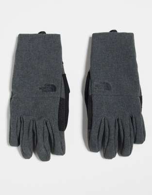 The North Face The North Face Apex Etip touchscreen compatible gloves in grey
