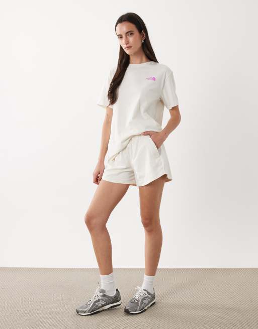 The North Face Aphrodite Arise 3 inch shorts in white, 2 of 5