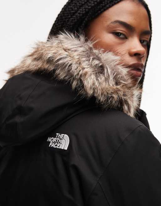 The North Face Arctic bomber jacket in black, 3 of 4