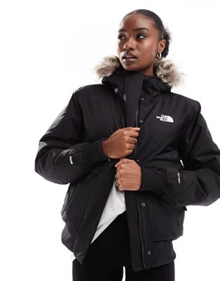 The North Face Arctic Bomber Jacket With Faux Fur Trim