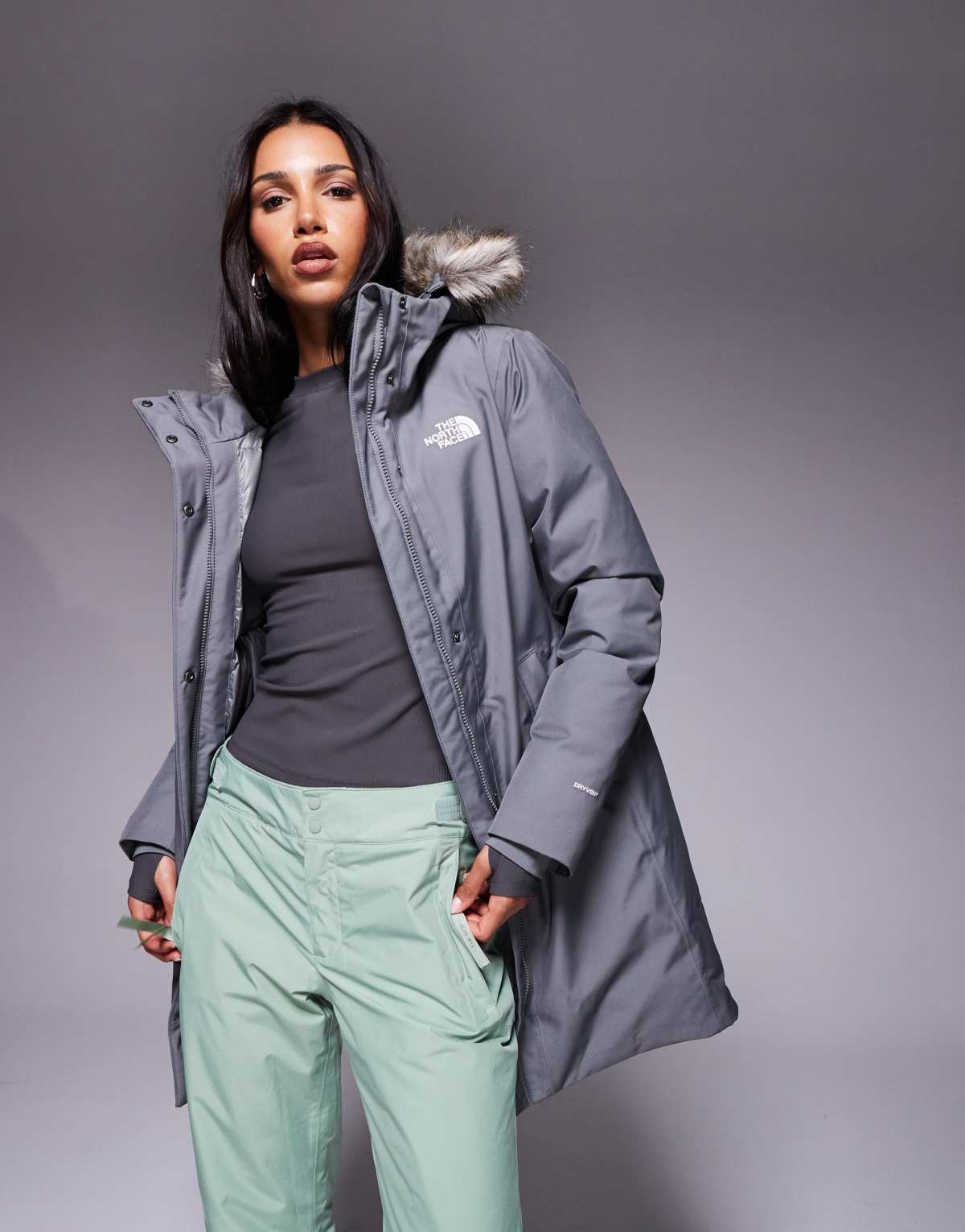 The North Face Arctic parka in smoked pearl