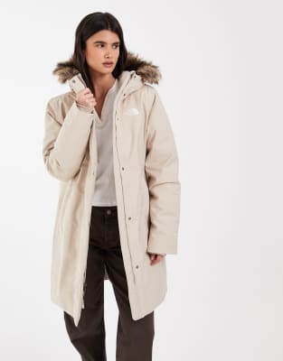 The North Face Arctic parka in timeless taupe