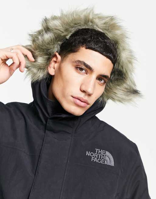 North face arctic outlet parka black