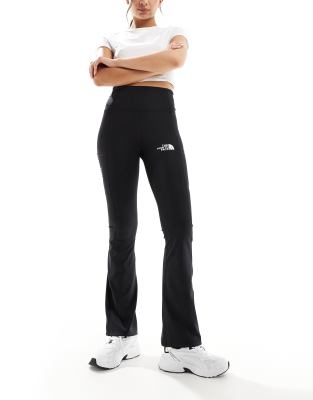 The North Face - Ausgestellte Leggings in Schwarz mit Logo