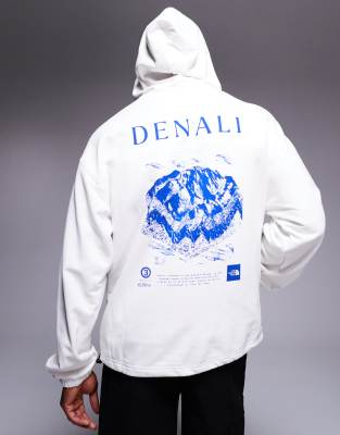 Shop The North Face Axys Pullover Hoodie With Graphic Back Print In White