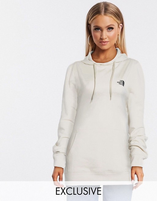 The North Face back graphic hoodie in cream Exclusive at ASOS